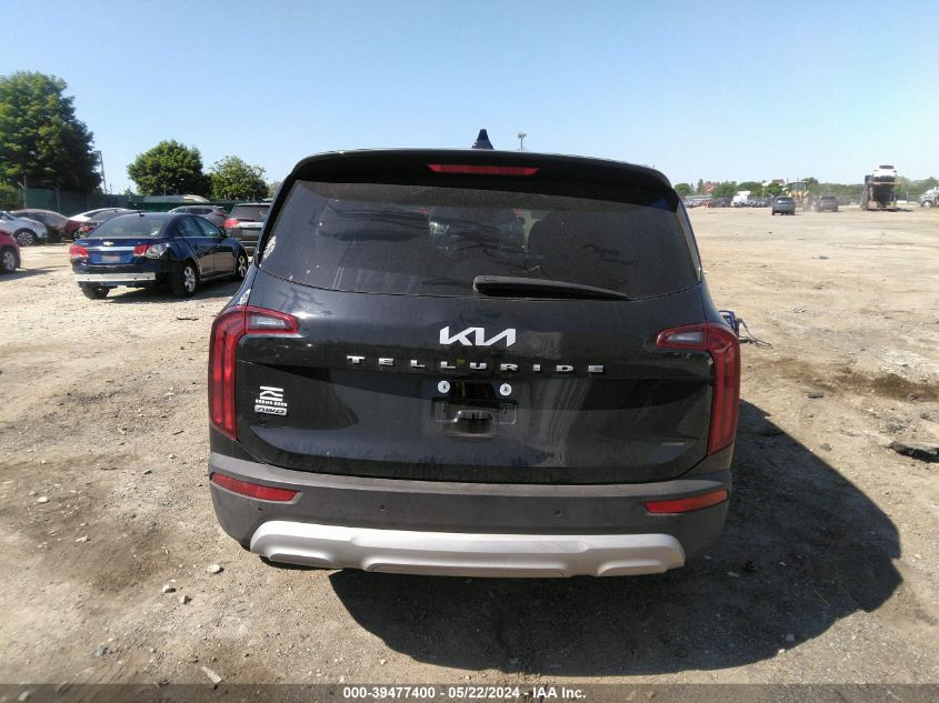 2022 Kia Telluride Lx VIN: 5XYP2DHC4NG287486 Lot: 39477400