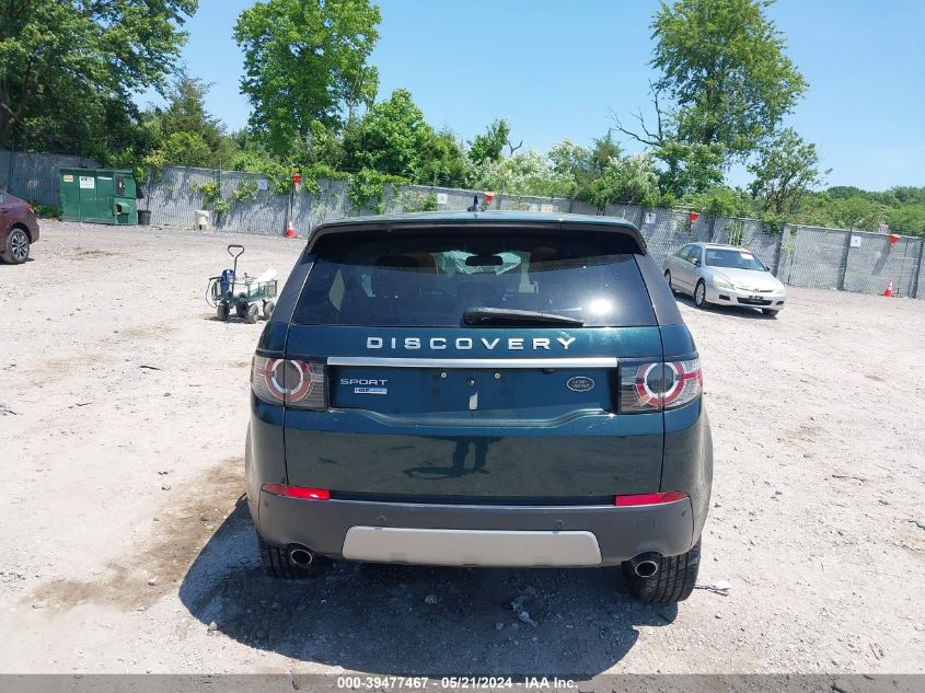 2015 Land Rover Discovery Sport Hse Lux VIN: SALCT2BG3FH500568 Lot: 39477467