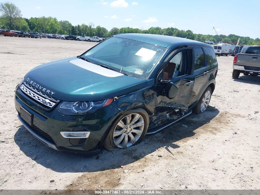 2015 Land Rover Discovery Sport Hse Lux VIN: SALCT2BG3FH500568 Lot: 39477467