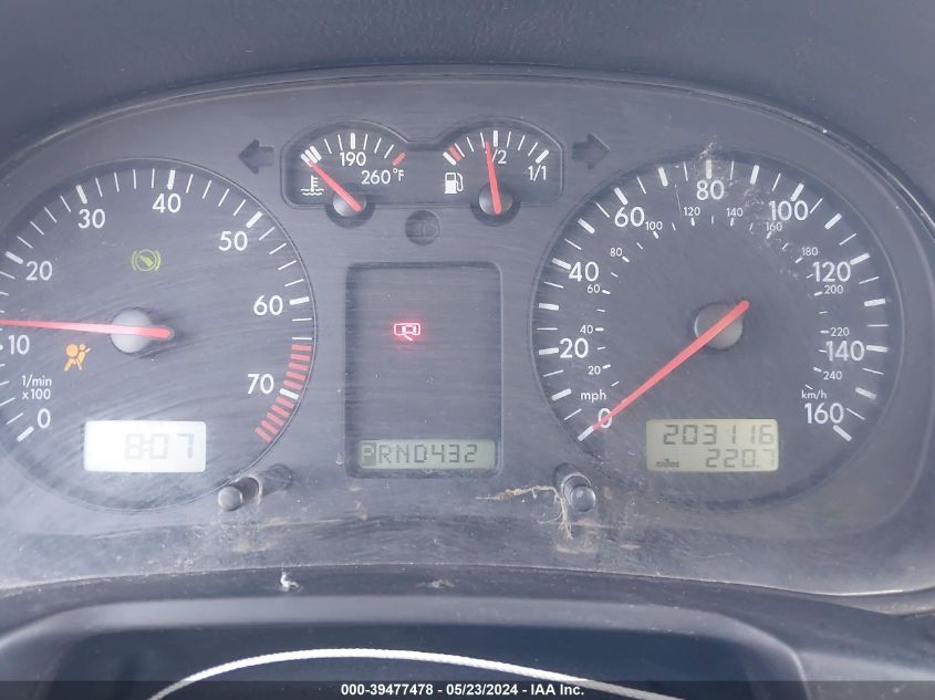 2002 Volkswagen Jetta Gls VIN: 3VWTH69M52M121702 Lot: 39477478