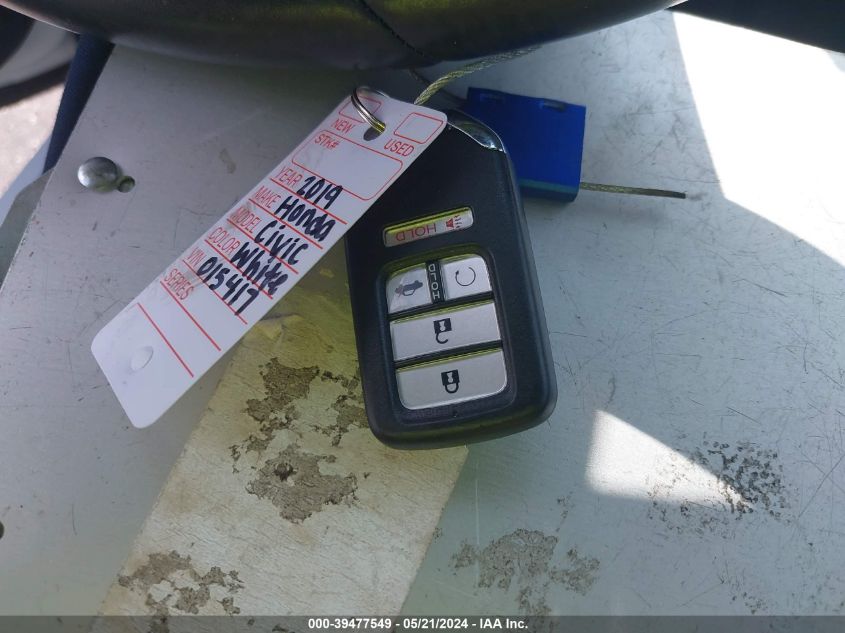 2019 Honda Civic Ex VIN: 19XFC1F33KE015417 Lot: 39477549