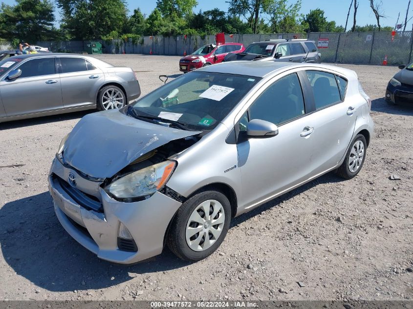 2012 Toyota Prius C VIN: JTDKDTB30C1502088 Lot: 39477572