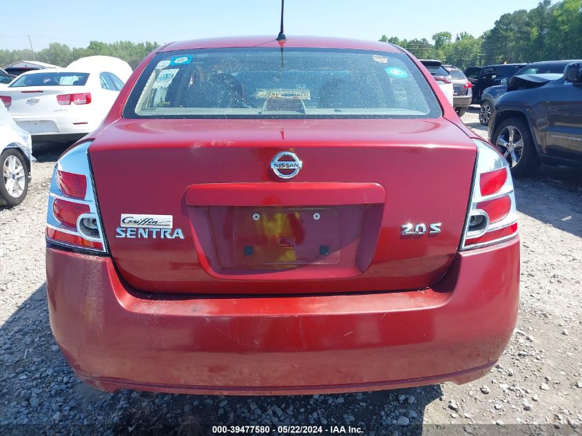 2007 Nissan Sentra 2.0S VIN: 3N1AB61E47L708814 Lot: 39477580