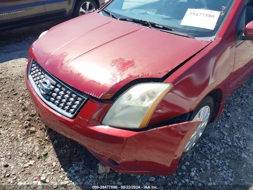 2007 Nissan Sentra 2.0S VIN: 3N1AB61E47L708814 Lot: 39477580