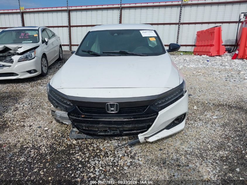 2021 Honda Accord Sport VIN: 1HGCV1F38MA015899 Lot: 39477592