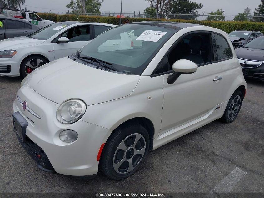 2015 Fiat 500E Battery Electric VIN: 3C3CFFGE0FT527357 Lot: 39477596