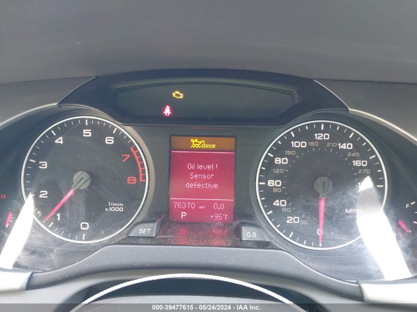 2010 Audi A4 2.0T Premium VIN: WAUBFAFL9AN056163 Lot: 39477615