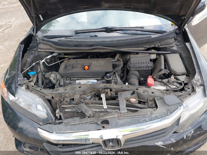 2012 Honda Civic Ex VIN: 19XFB2F88CE039072 Lot: 39477620