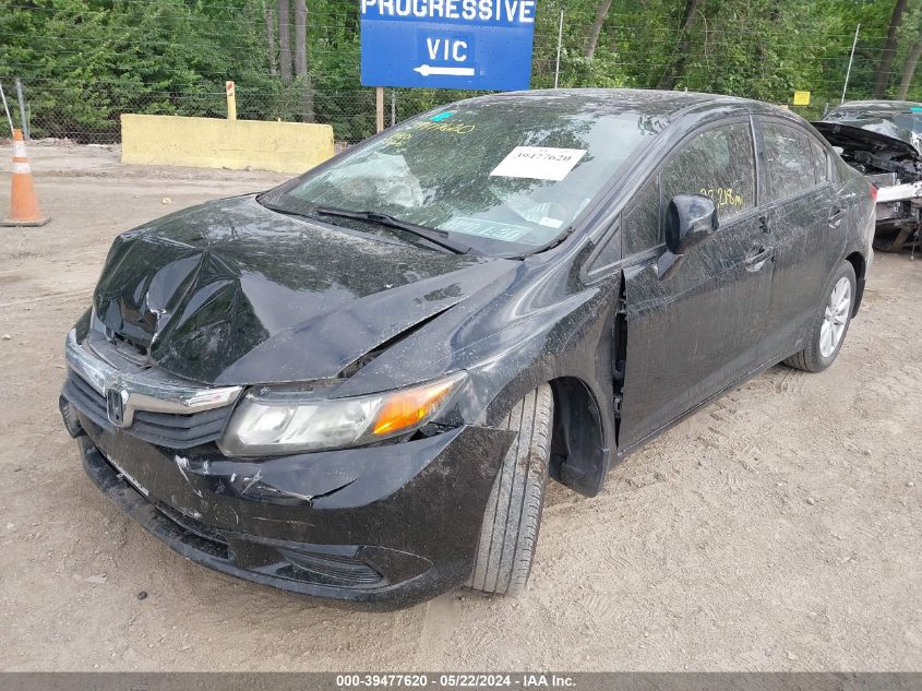 2012 Honda Civic Ex VIN: 19XFB2F88CE039072 Lot: 39477620