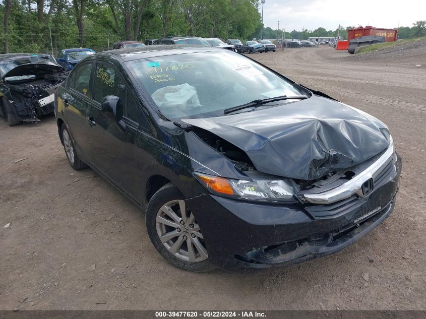 2012 Honda Civic Ex VIN: 19XFB2F88CE039072 Lot: 39477620