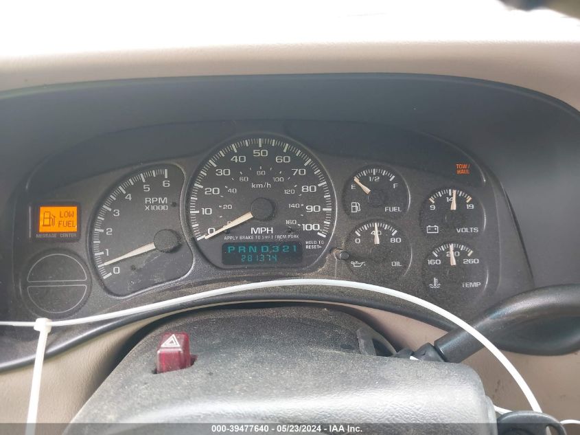 2002 Chevrolet Tahoe Ls VIN: 1GNEC13Z12J307324 Lot: 39477640