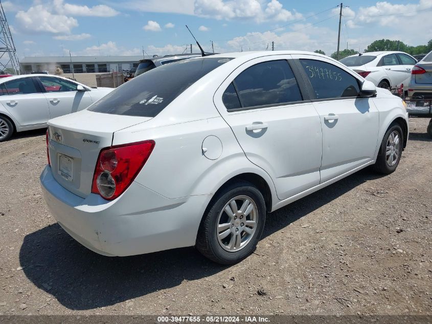 2012 Chevrolet Sonic 2Ls VIN: 1G1JA5SH2C4109003 Lot: 39477655