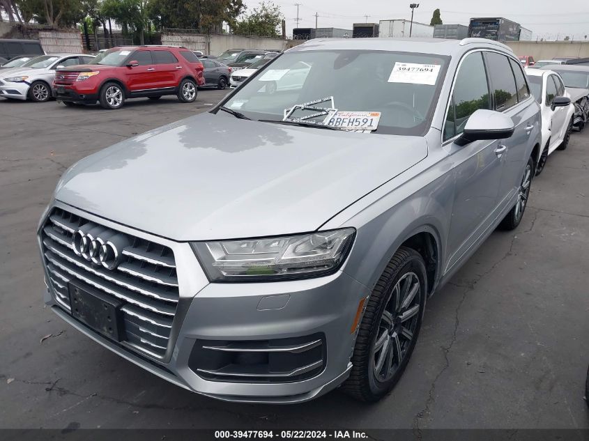 2018 Audi Q7 3.0T Premium VIN: WA1LAAF77JD012378 Lot: 39477694