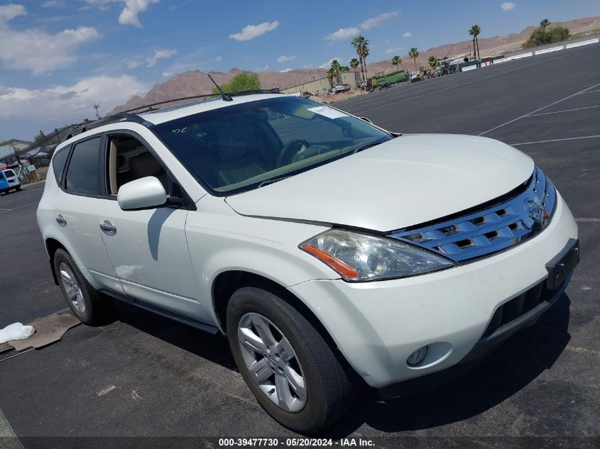 2006 Nissan Murano Sl VIN: JN8AZ08T66W409333 Lot: 39477730