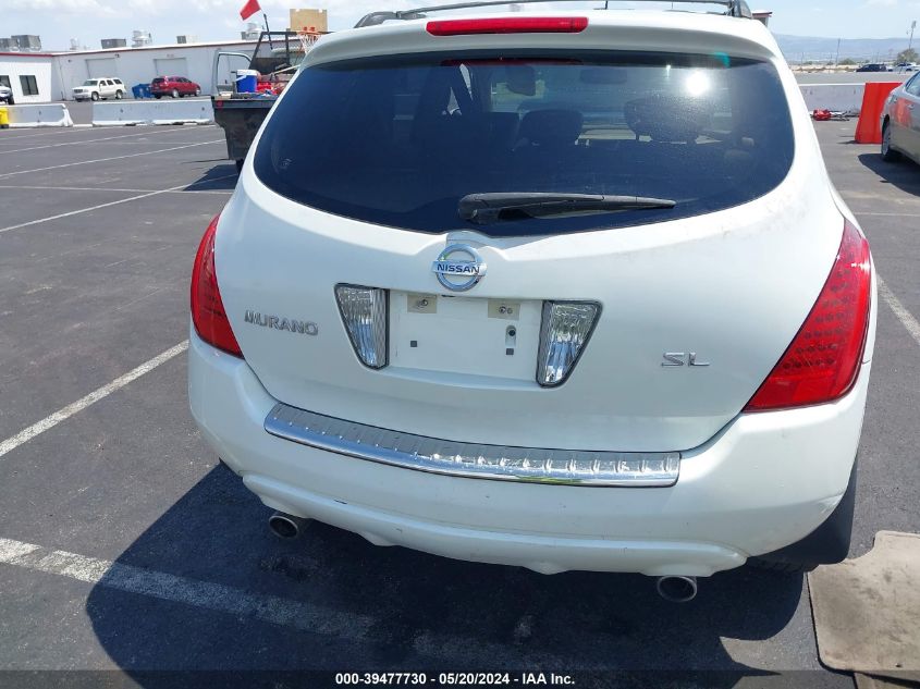 2006 Nissan Murano Sl VIN: JN8AZ08T66W409333 Lot: 39477730