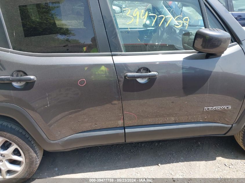 2018 Jeep Renegade Latitude 4X4 VIN: ZACCJBBB7JPJ32833 Lot: 39477759