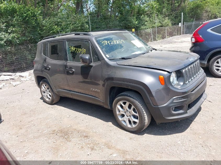 2018 Jeep Renegade Latitude 4X4 VIN: ZACCJBBB7JPJ32833 Lot: 39477759