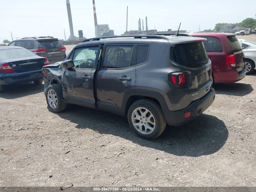 2018 Jeep Renegade Latitude 4X4 VIN: ZACCJBBB7JPJ32833 Lot: 39477759