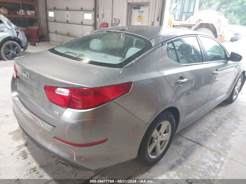 2015 Kia Optima Lx VIN: 5XXGM4A74FG496787 Lot: 39477769