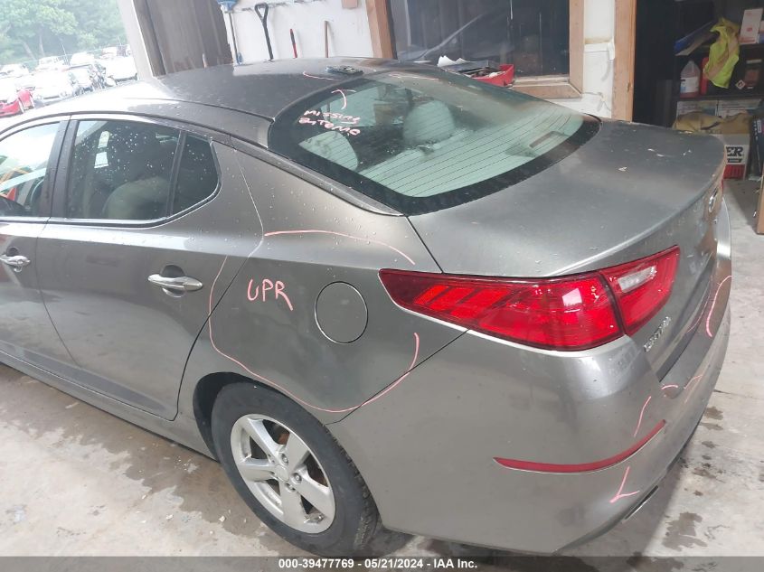 2015 Kia Optima Lx VIN: 5XXGM4A74FG496787 Lot: 39477769