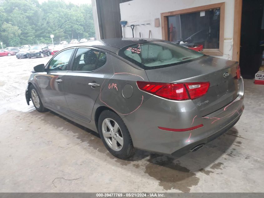 2015 Kia Optima Lx VIN: 5XXGM4A74FG496787 Lot: 39477769