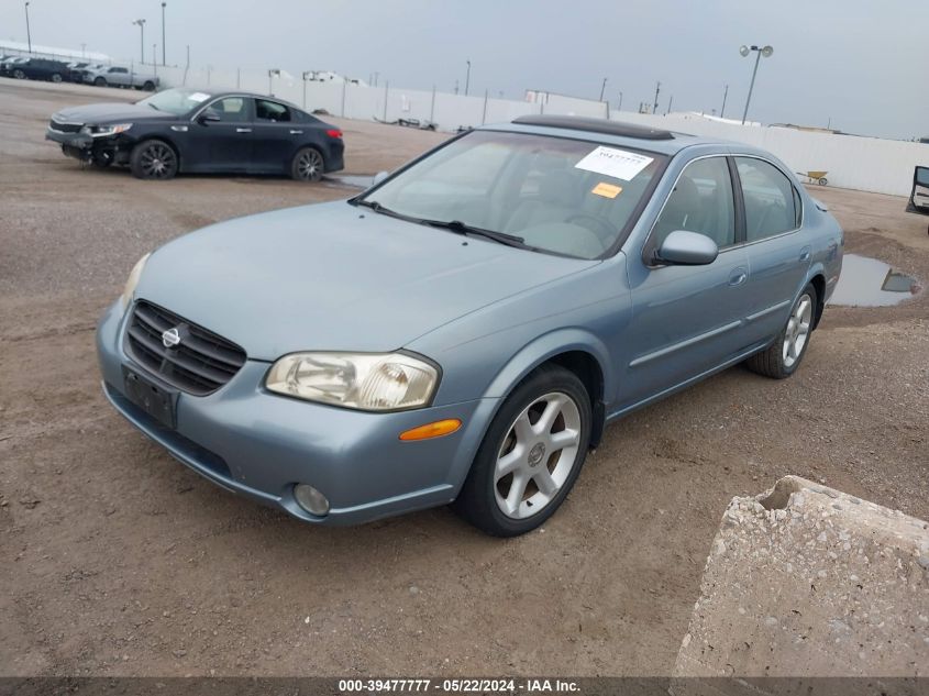 2000 Nissan Maxima Gle/Gxe/Se VIN: JN1CA31D8YT528783 Lot: 39477777