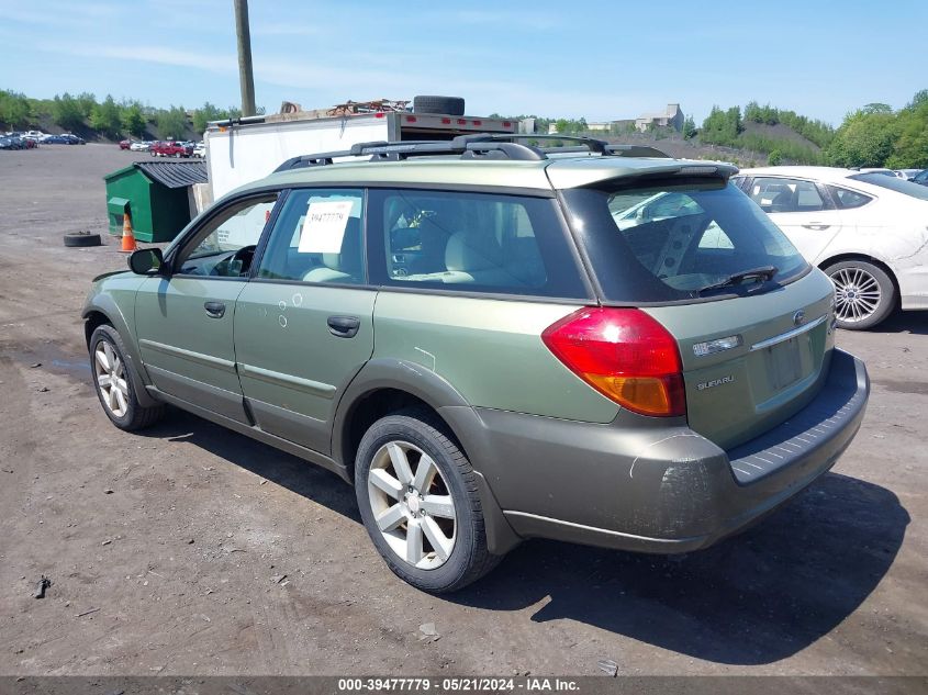 2006 Subaru Outback 2.5I VIN: 4S4BP61C467355362 Lot: 39477779