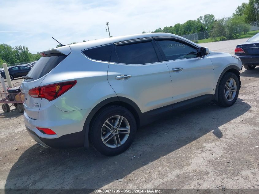 2018 Hyundai Santa Fe Sport 2.4L VIN: 5XYZTDLB3JG521650 Lot: 39477795