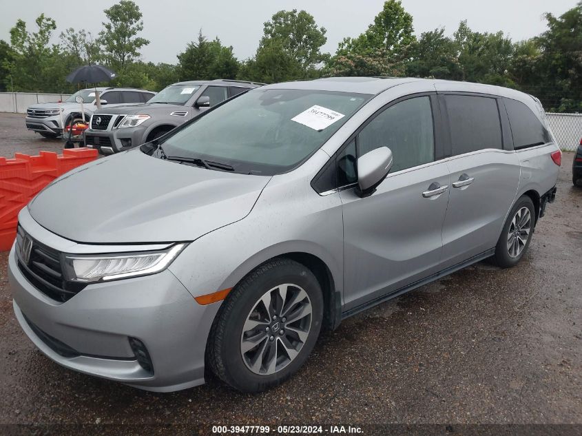 2022 Honda Odyssey Ex-L VIN: 5FNRL6H79NB060127 Lot: 39477799