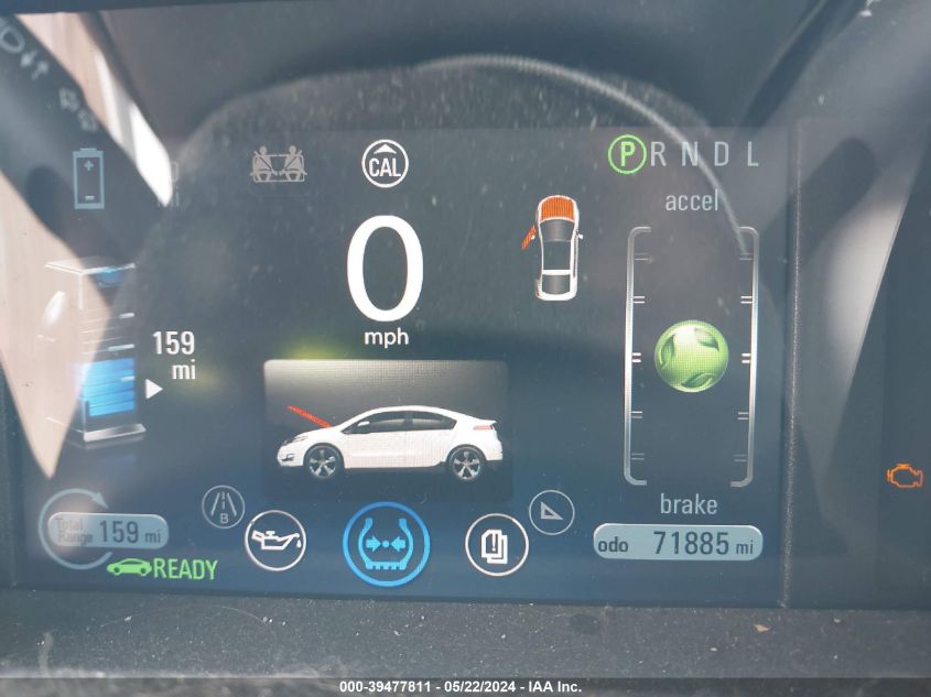 2012 Chevrolet Volt VIN: 1G1RB6E42CU125975 Lot: 39477811