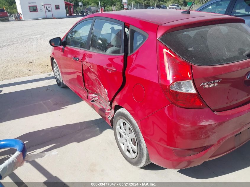 2012 Hyundai Accent Gs VIN: KMHCT5AE2CU012767 Lot: 39477847