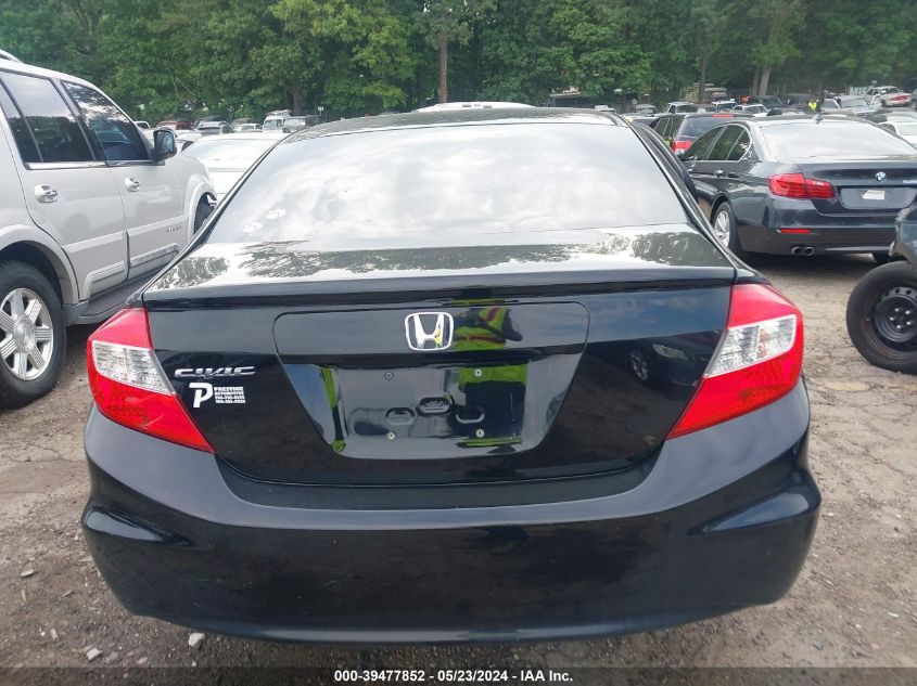 2012 Honda Civic Lx VIN: 19XFB2F57CE107772 Lot: 39477852