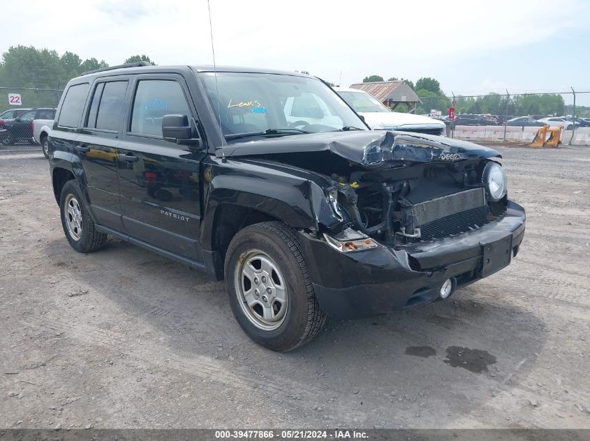 2014 Jeep Patriot Sport VIN: 1C4NJPBA1ED642356 Lot: 39477866