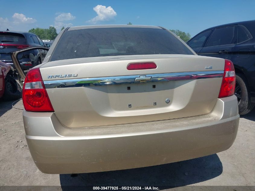 2006 Chevrolet Malibu Ls VIN: 1G1ZS51FX6F153467 Lot: 39477925