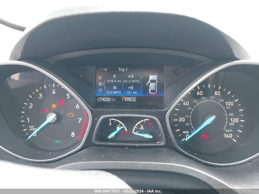 2017 Ford Escape S VIN: 1FMCU0F79HUB71657 Lot: 39477931