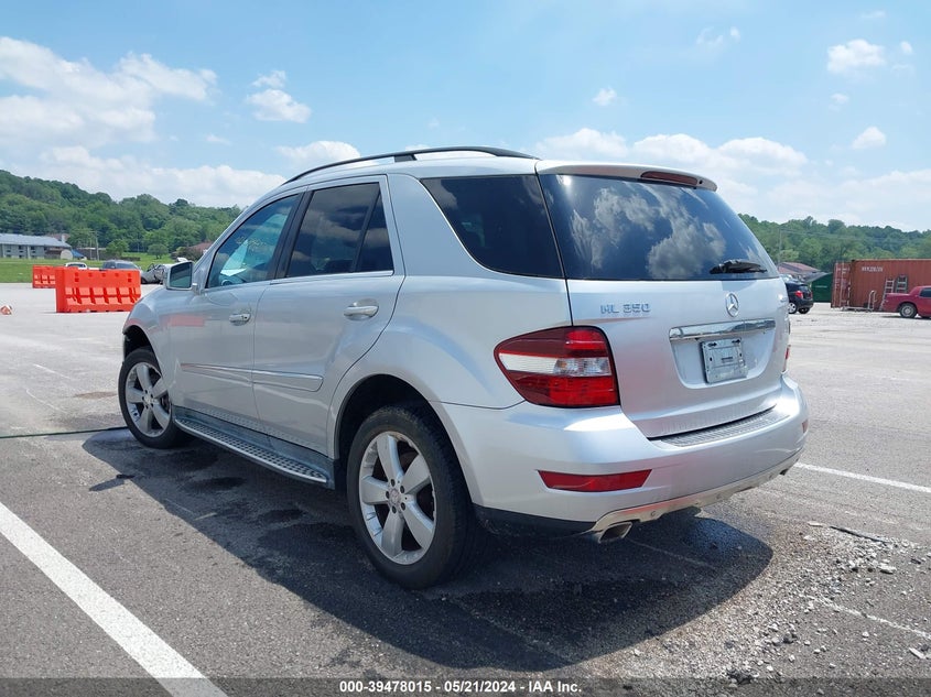 2011 Mercedes-Benz Ml 350 4Matic VIN: 4JGBB8GB6BA676082 Lot: 39478015