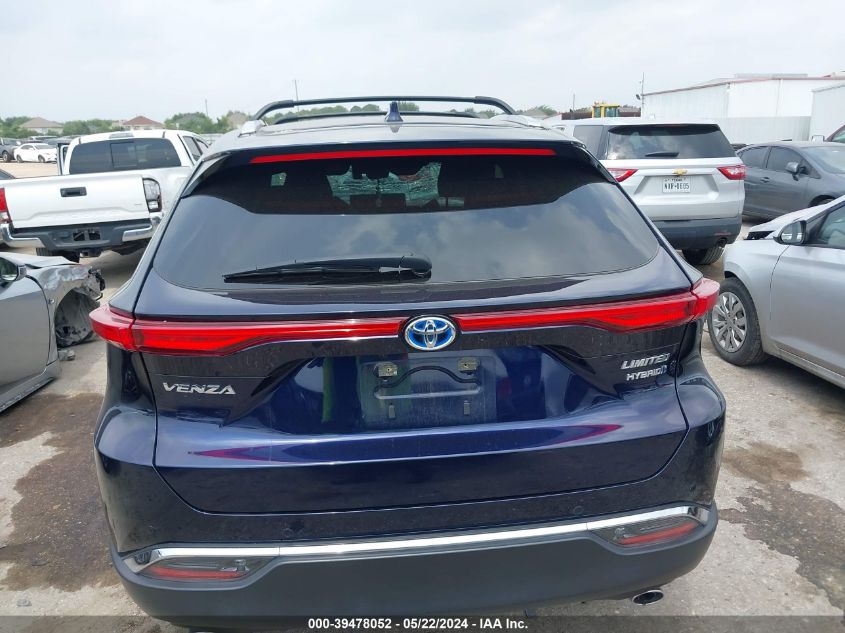 2022 Toyota Venza Limited VIN: JTEAAAAH4NJ089886 Lot: 39478052