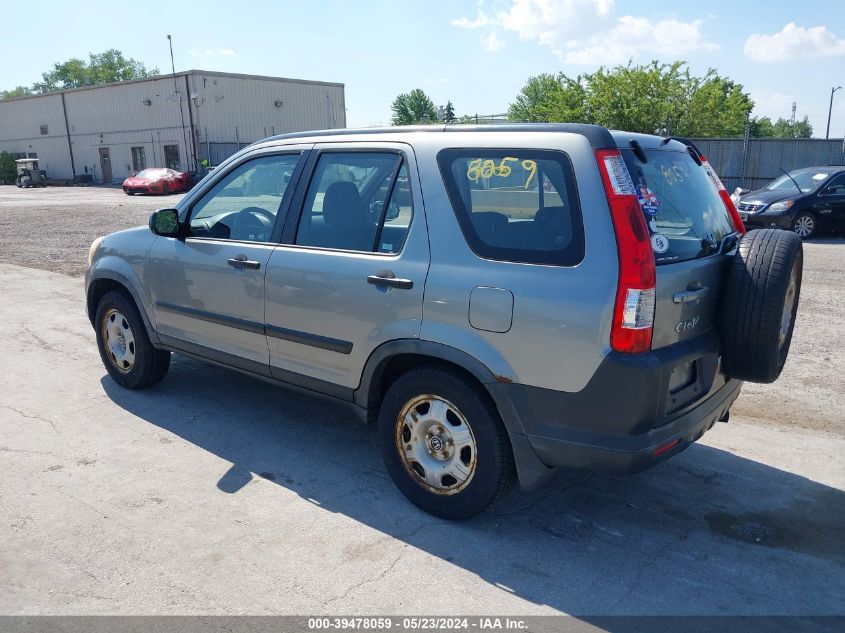 2005 Honda Cr-V Lx VIN: JHLRD78595C063286 Lot: 39478059