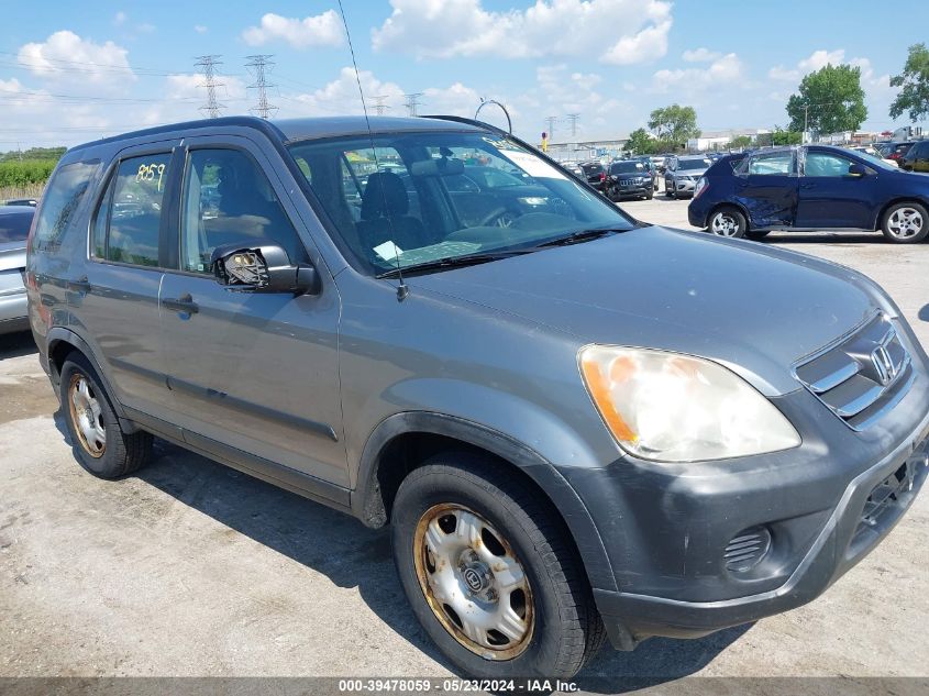 2005 Honda Cr-V Lx VIN: JHLRD78595C063286 Lot: 39478059