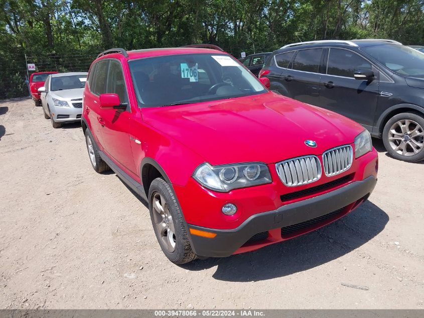 2007 BMW X3 3.0Si VIN: WBXPC93457WF13394 Lot: 39478066