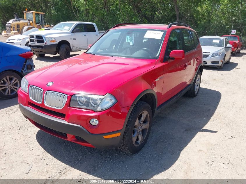 2007 BMW X3 3.0Si VIN: WBXPC93457WF13394 Lot: 39478066