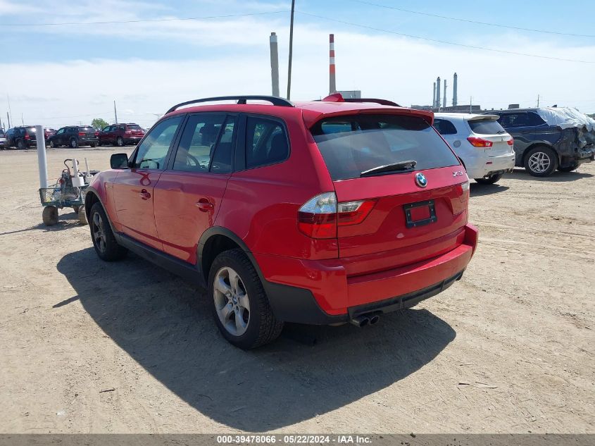 2007 BMW X3 3.0Si VIN: WBXPC93457WF13394 Lot: 39478066