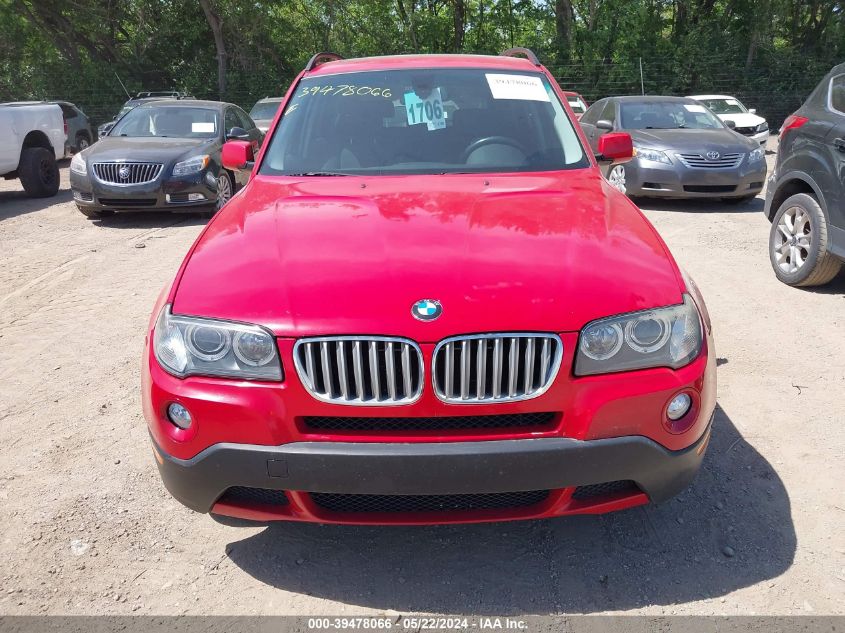 2007 BMW X3 3.0Si VIN: WBXPC93457WF13394 Lot: 39478066