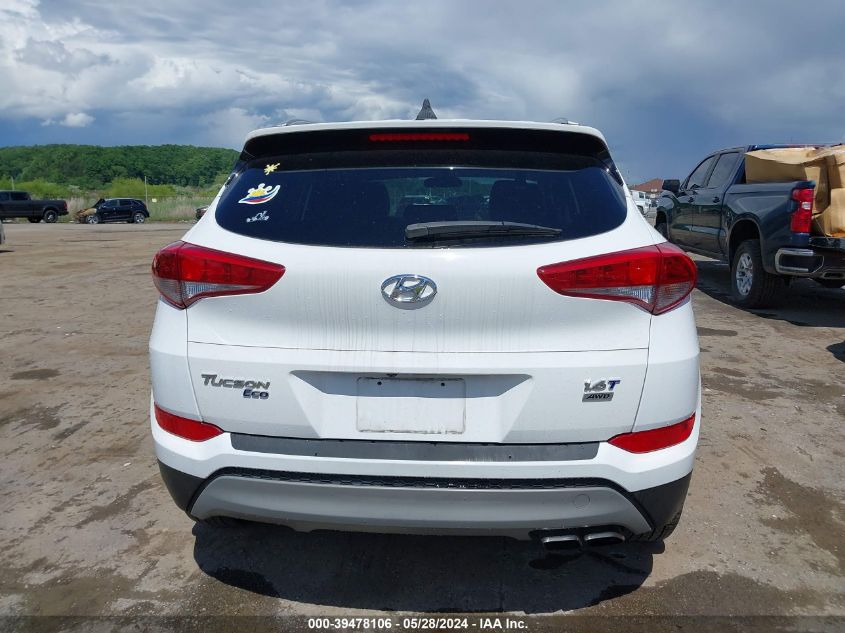 2017 Hyundai Tucson Eco VIN: KM8J3CA26HU437918 Lot: 39478106