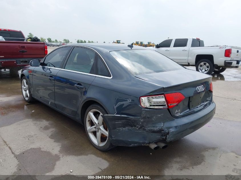 2011 Audi A4 2.0T Premium VIN: WAUHFAFL1BN038963 Lot: 39478109