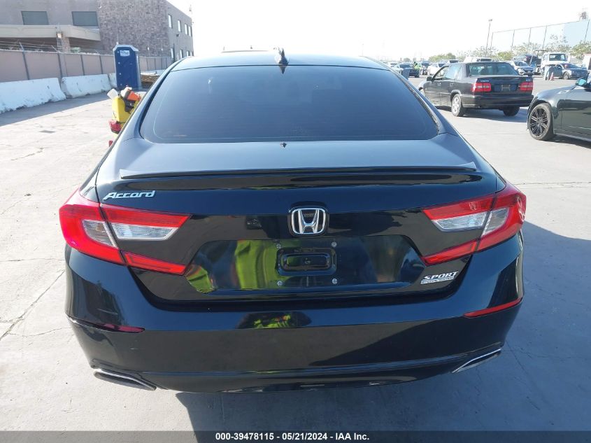 2021 Honda Accord Sport Se VIN: 1HGCV1F41MA094714 Lot: 39478115