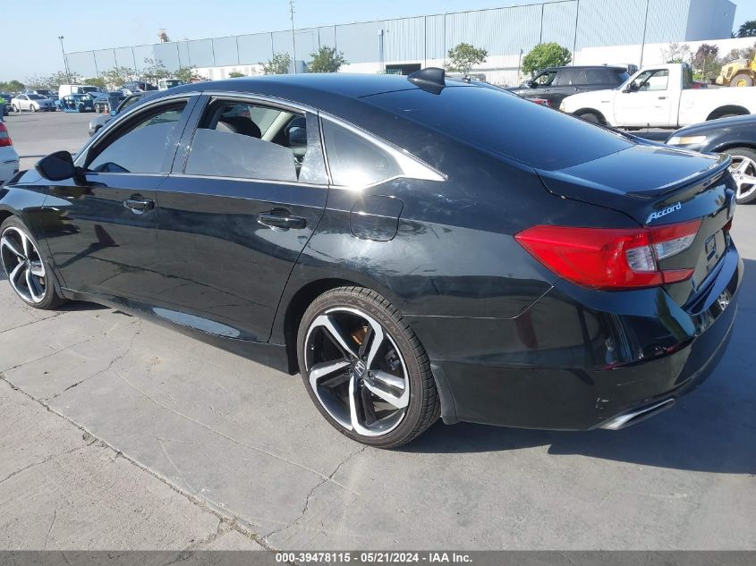 2021 Honda Accord Sport Se VIN: 1HGCV1F41MA094714 Lot: 39478115