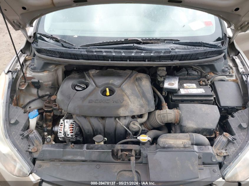 2012 Hyundai Elantra Limited VIN: 5NPDH4AE4CH100489 Lot: 39478137