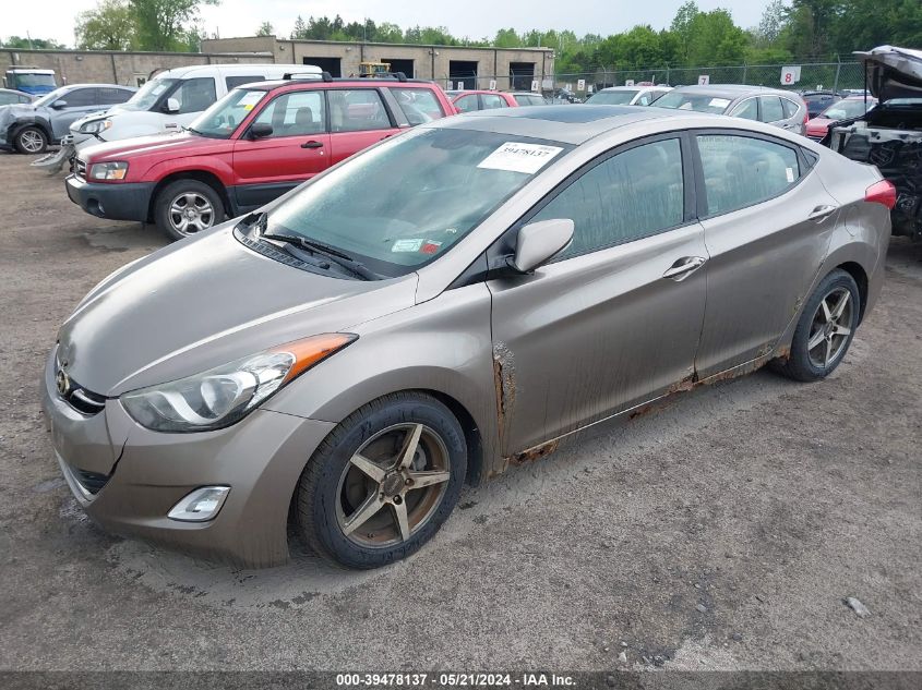 2012 Hyundai Elantra Limited VIN: 5NPDH4AE4CH100489 Lot: 39478137