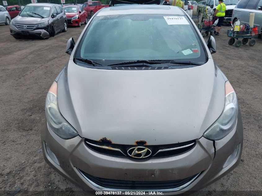 2012 Hyundai Elantra Limited VIN: 5NPDH4AE4CH100489 Lot: 39478137